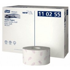 Tork Premium туалетная бумага в мини-рулонах ультрамягкая, трехслойная система T2 110255
