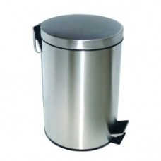 Урна педальная круглая из матовой нержавеющей стали BXG-GB-12LM