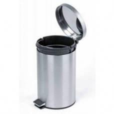 Урна педальная круглая из матовой нержавеющей стали BXG-TCR-10018B-12L